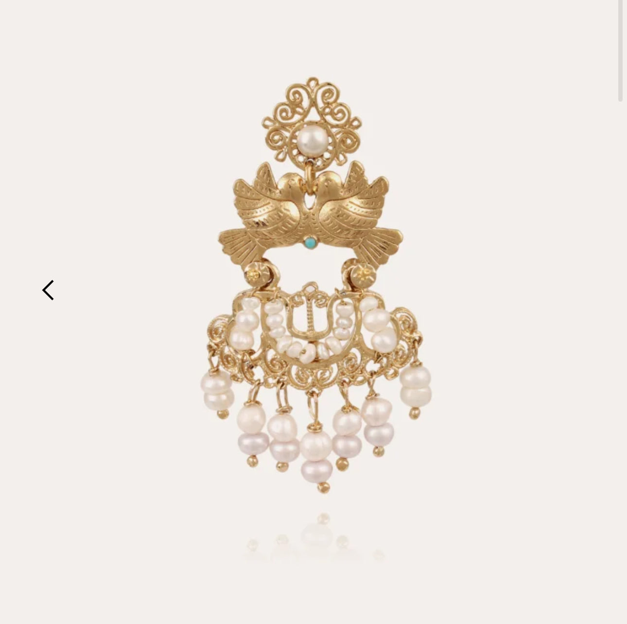 Gas Bijoux Boucles d'oreilles Oaxaca Pampille dorées