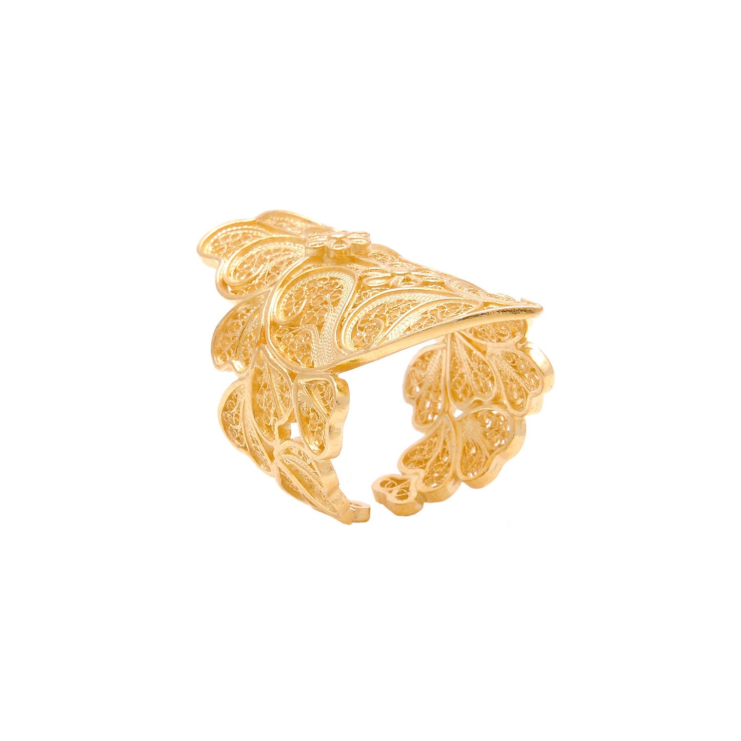 Ring Heart of Viana XL in verguld zilver