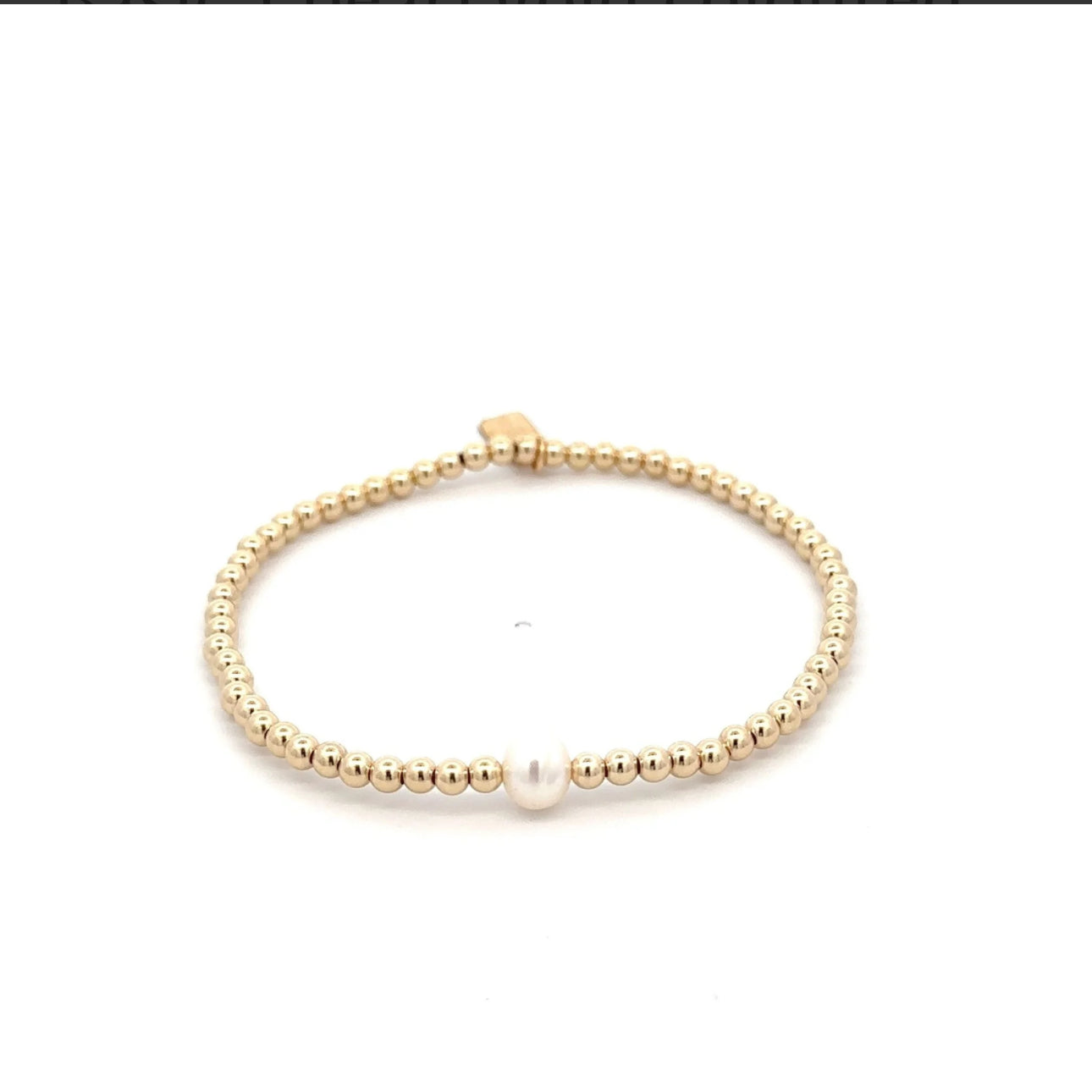 PScallme Basic 1 pearl gold coloured bracelet