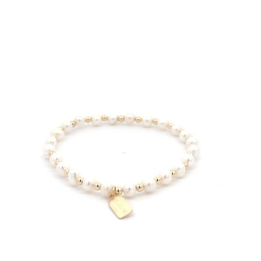 PScallme Mix pearl gold coloured bracelet