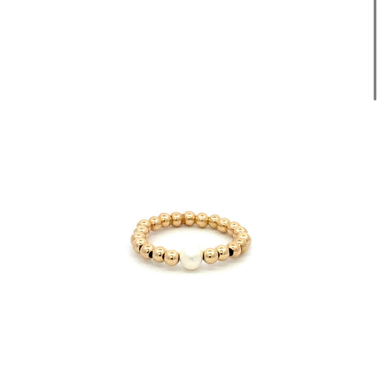 PScallme Ring 1 pearl gold coloured