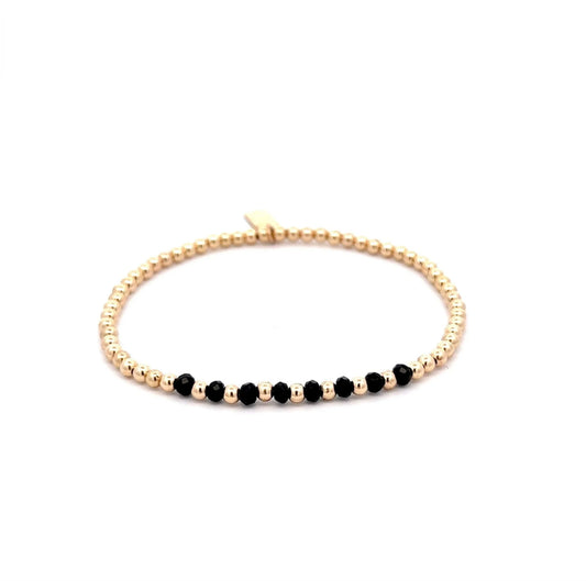 PScallme Mix 8 black gold coloured bracelet