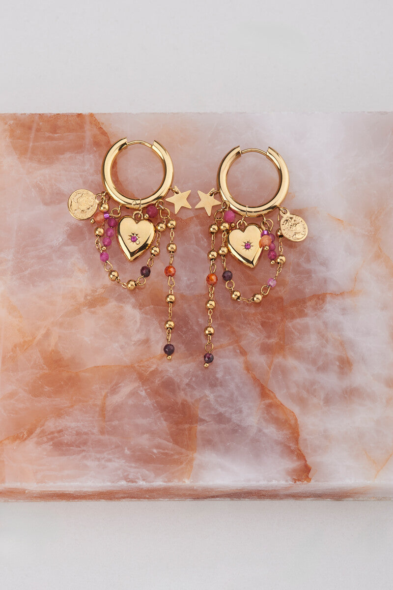 My Jewellery Starry creool met hangende bedels