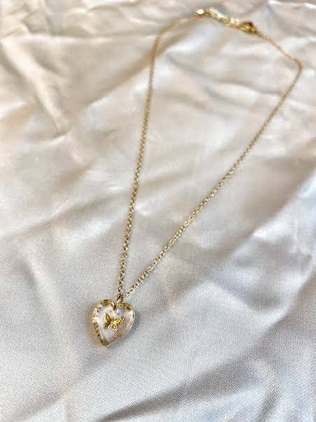 Ketting Monarch Butterfly - verguld