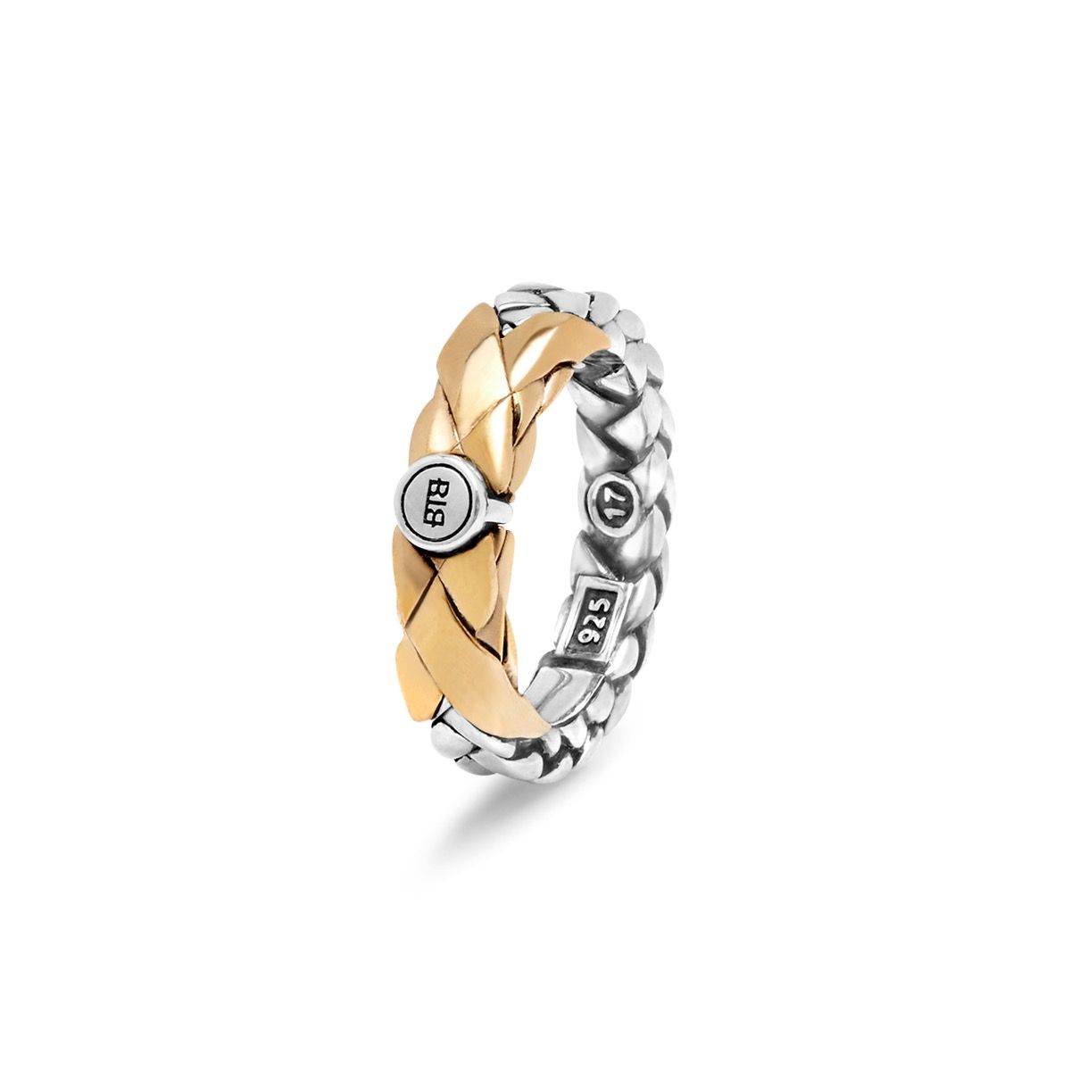 BTB ring George Small Limited Zilver|Bronze